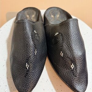 Black Leather Men's Sandals size 8